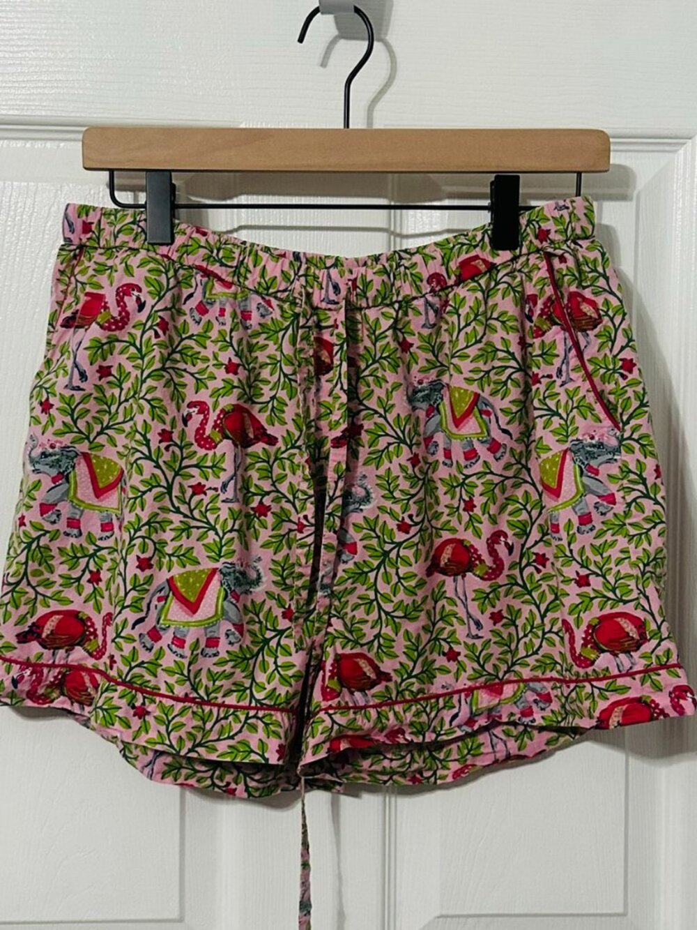 Printfresh Pajama Shorts in Flamenco - Rose Garden, Size Medium